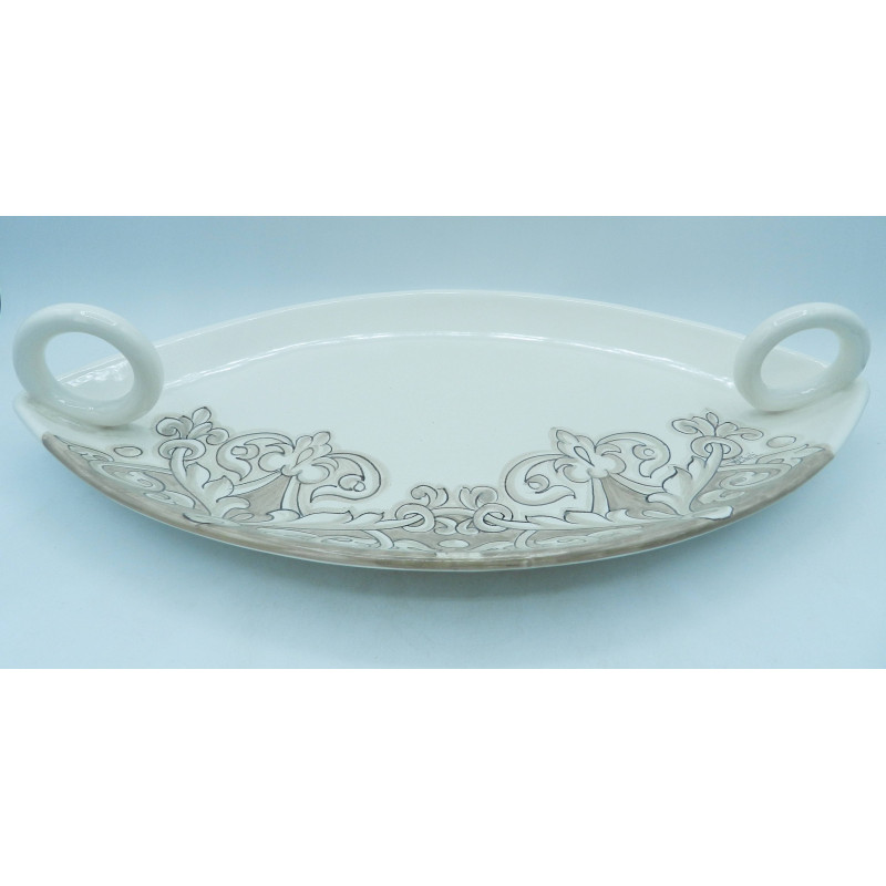 Centro Tavola ovale con 2 anelli